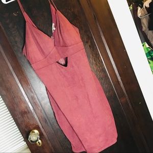 Champagne Cutout Mini Dress